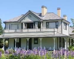 The garden is also home to Estevan Lodge which was a summer home to its founder Elsie Reford.  The lodge contains photographs of the family members of